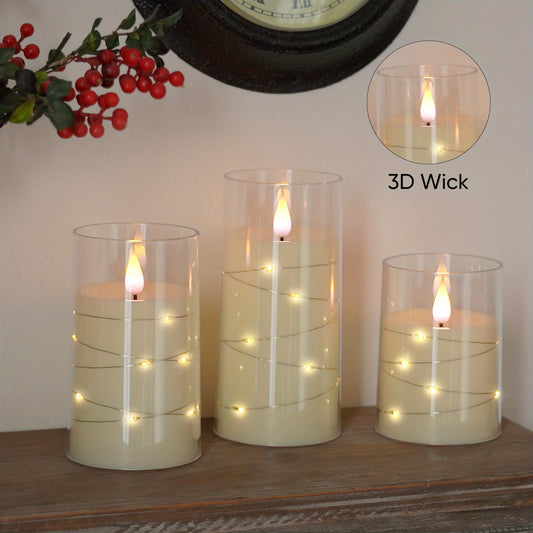 Flickering Flameless LED Candles Set