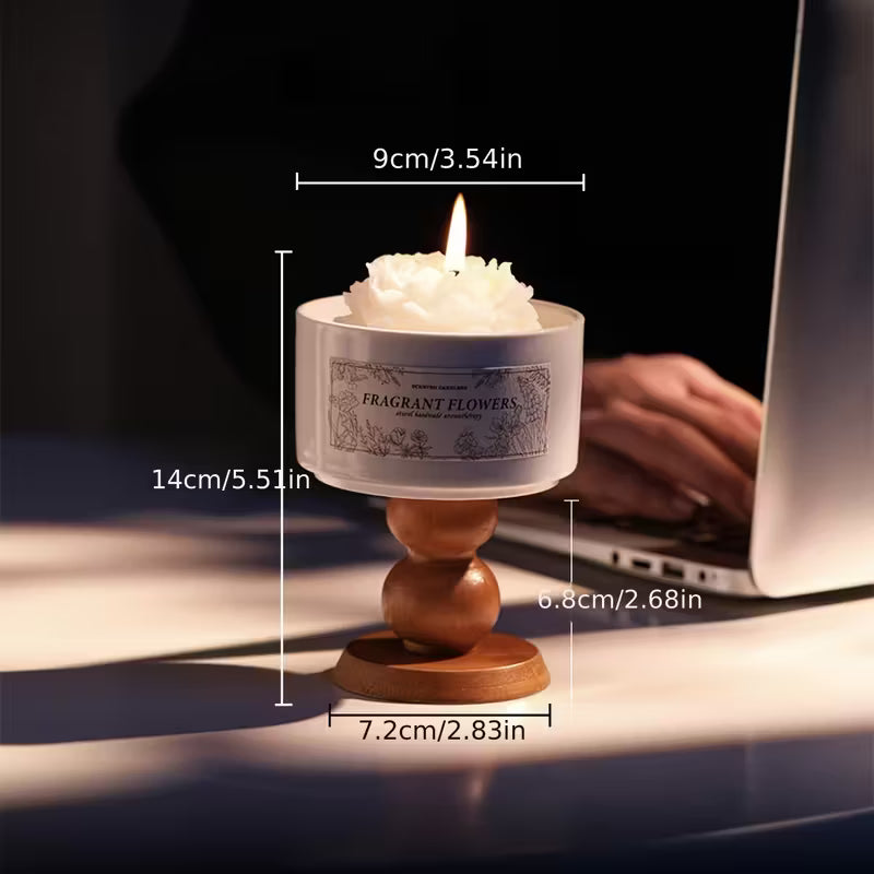 Luxurious Flower Shaped Gardenia Candle