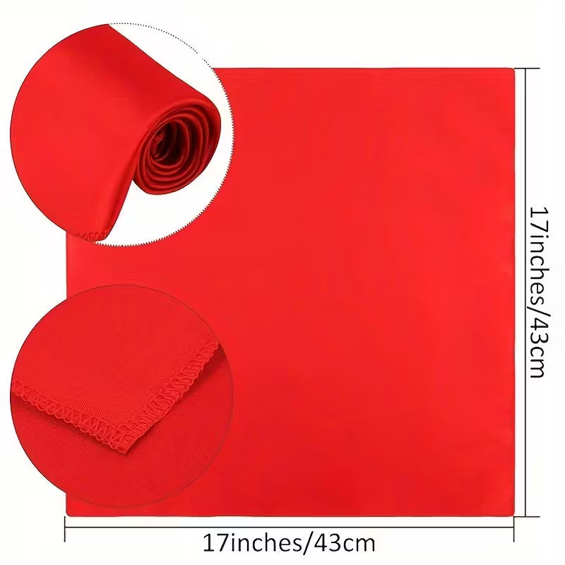 Satin Napkins with Golden Floral Napkin Rings