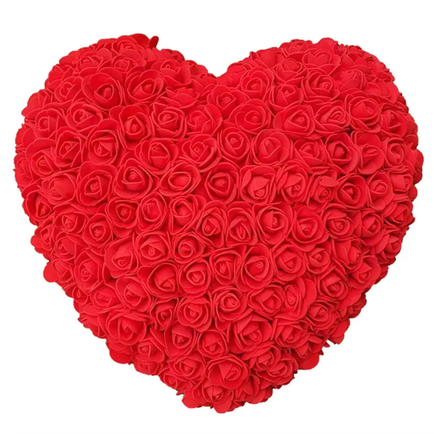 Dropshipping Wedding Decoration 25Cm Artificial Heart Rose Heart of Roses Women Valentines Day Birthday Gifts