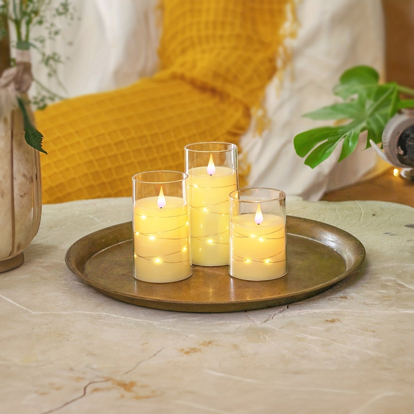 Flickering Flameless LED Candles Set
