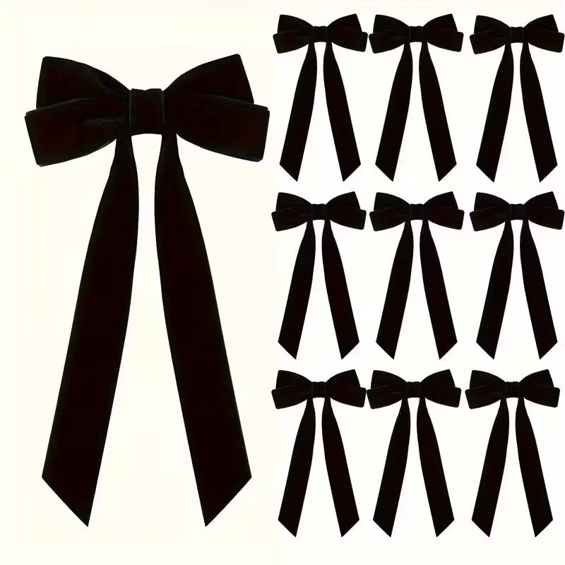 Elegant Red Velvet Christmas Bows