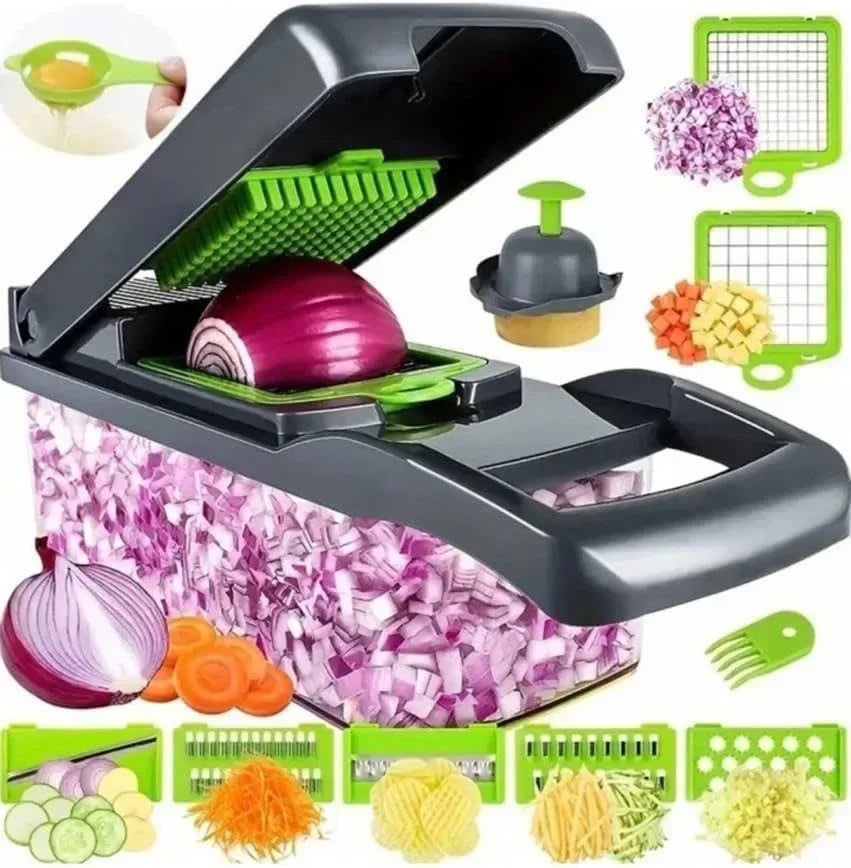 14/16 in 1 Multifunctional Vegetable Chopper Handle Food Grate Food Chopper Vegetable Slicer Dicer Cut Kitchen Items Cocina