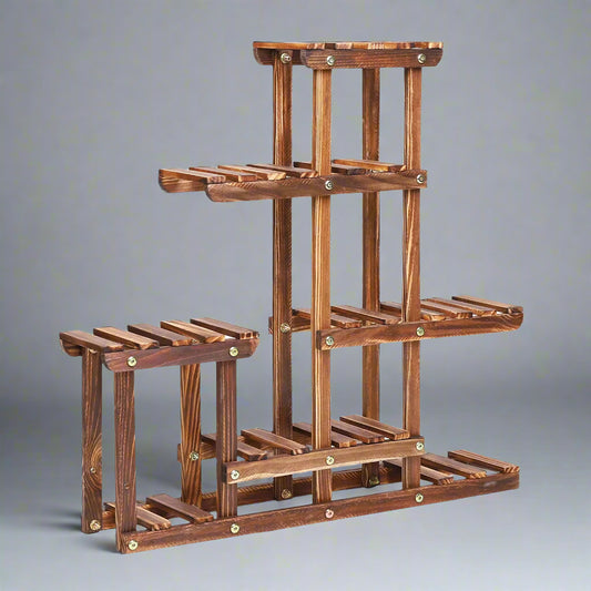 Indoor Wood Plant Shelves 